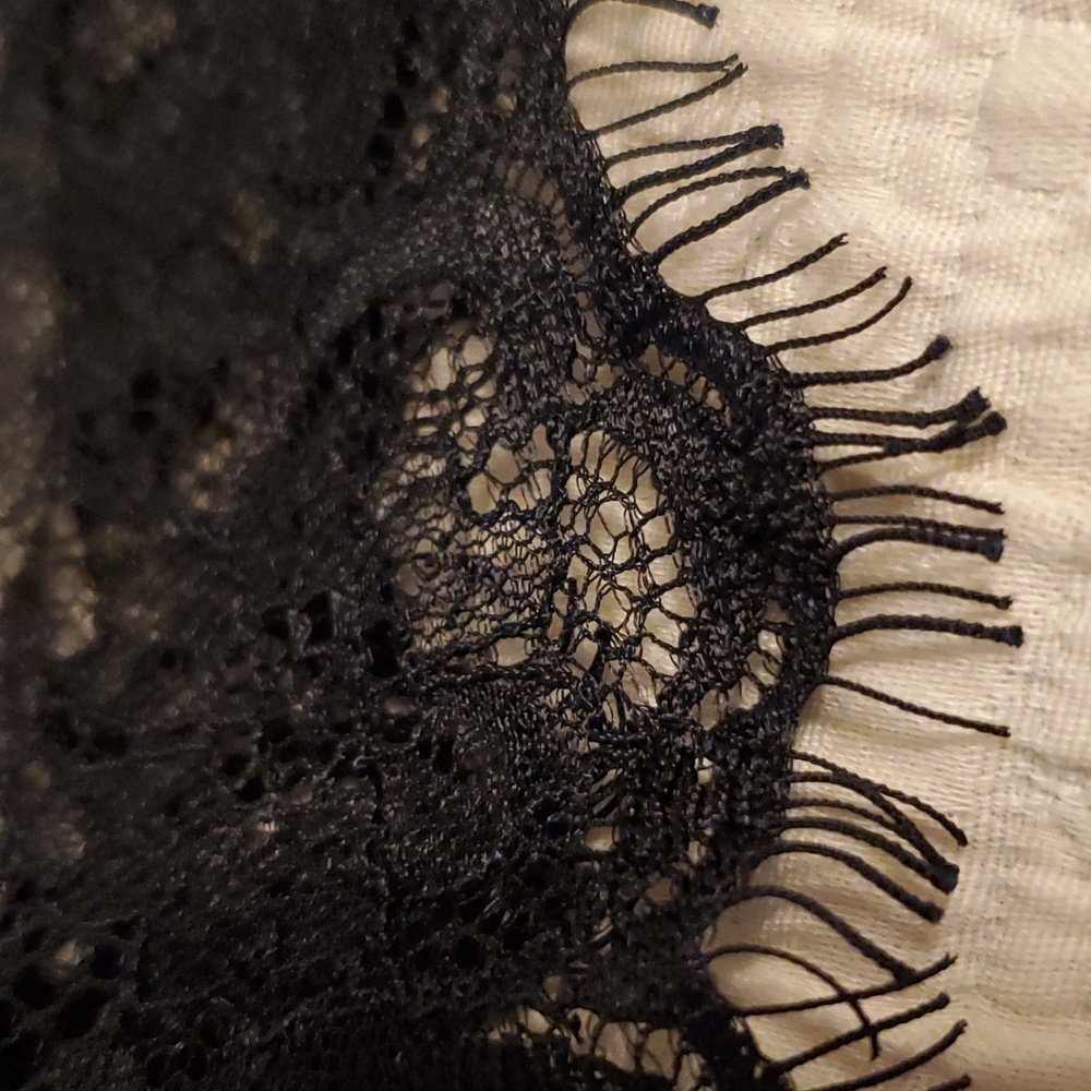 Moulinette Soeurs by Anthropologie Black Silk Lace Dress Size 4 - Picture 11 of 16